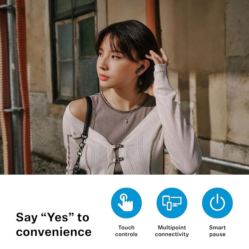  ゼンハイザー Sennheiser ワイヤレスイヤホン Open ブラック VGP 2025 SUMMER 金賞 が した上質で ンスのとれた サウンド 軽やかで開放感のあるオープンデザイン 28時間 0 有線イヤホン 有線イヤホン リケーブル