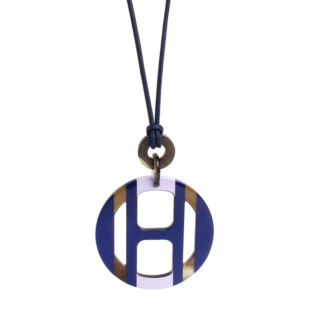 エルメス Hエキップ ペンダント ネックレス バッファローホーン エルメス Hエキップ ペンダント ネックレス バッファローホーン