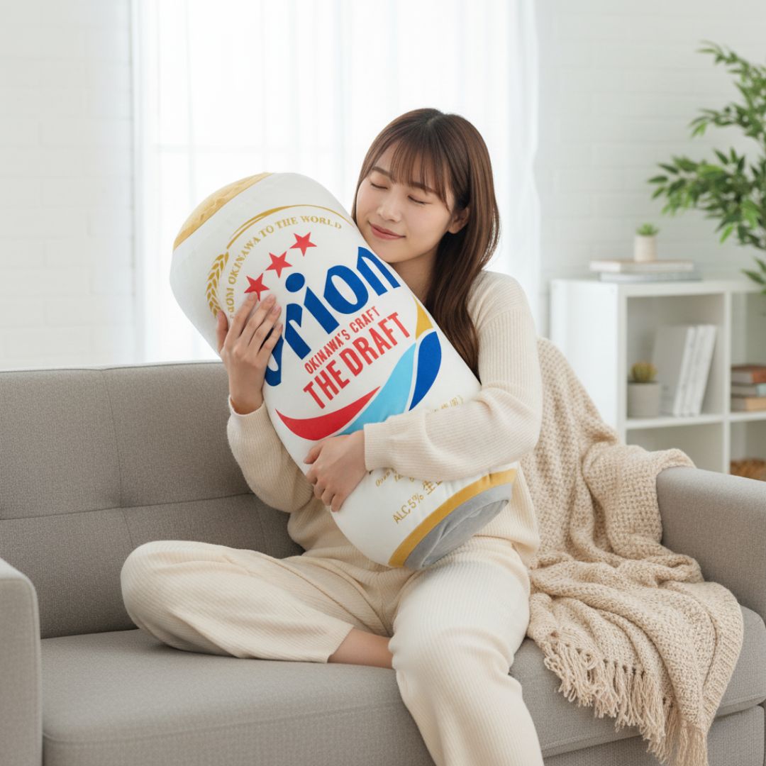 オリオンビール BIG クッション オリオンビール 抱き枕 缶型 クッション もちもち かわいい 沖縄