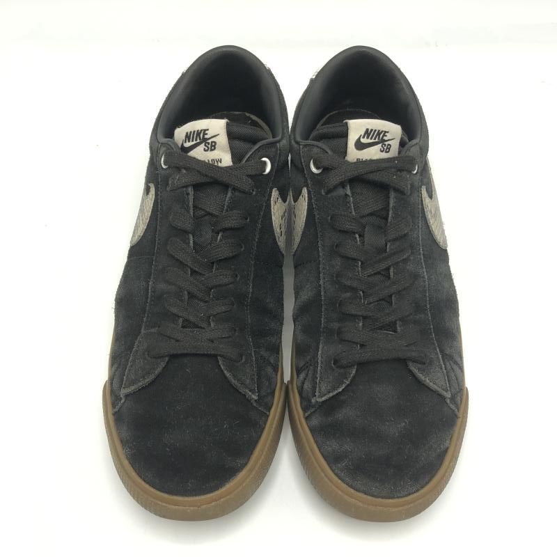 中古】Wacko Maria × NIKE SB Blazer Low Black スニーカー 27cm