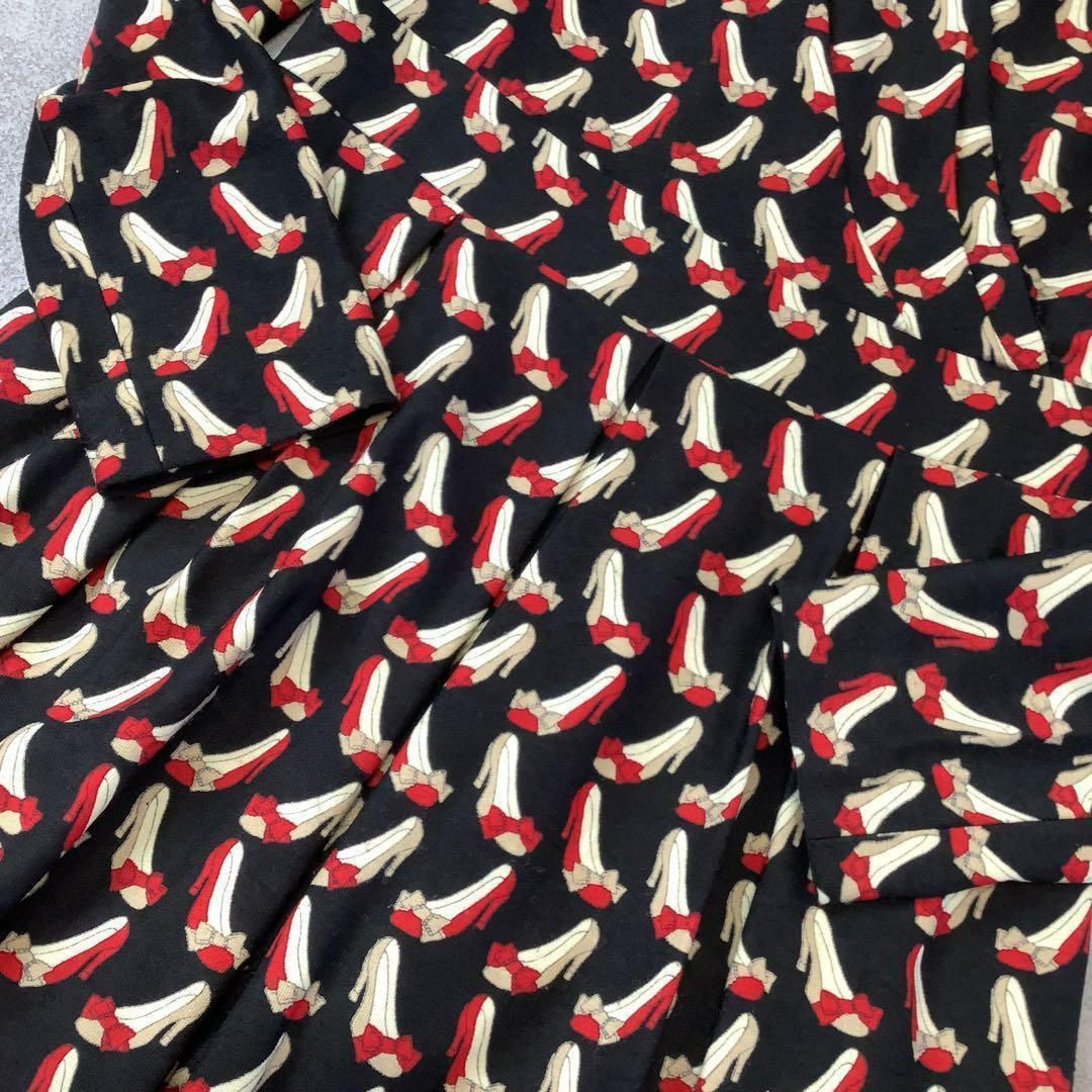 パンプス総柄 ワンピース