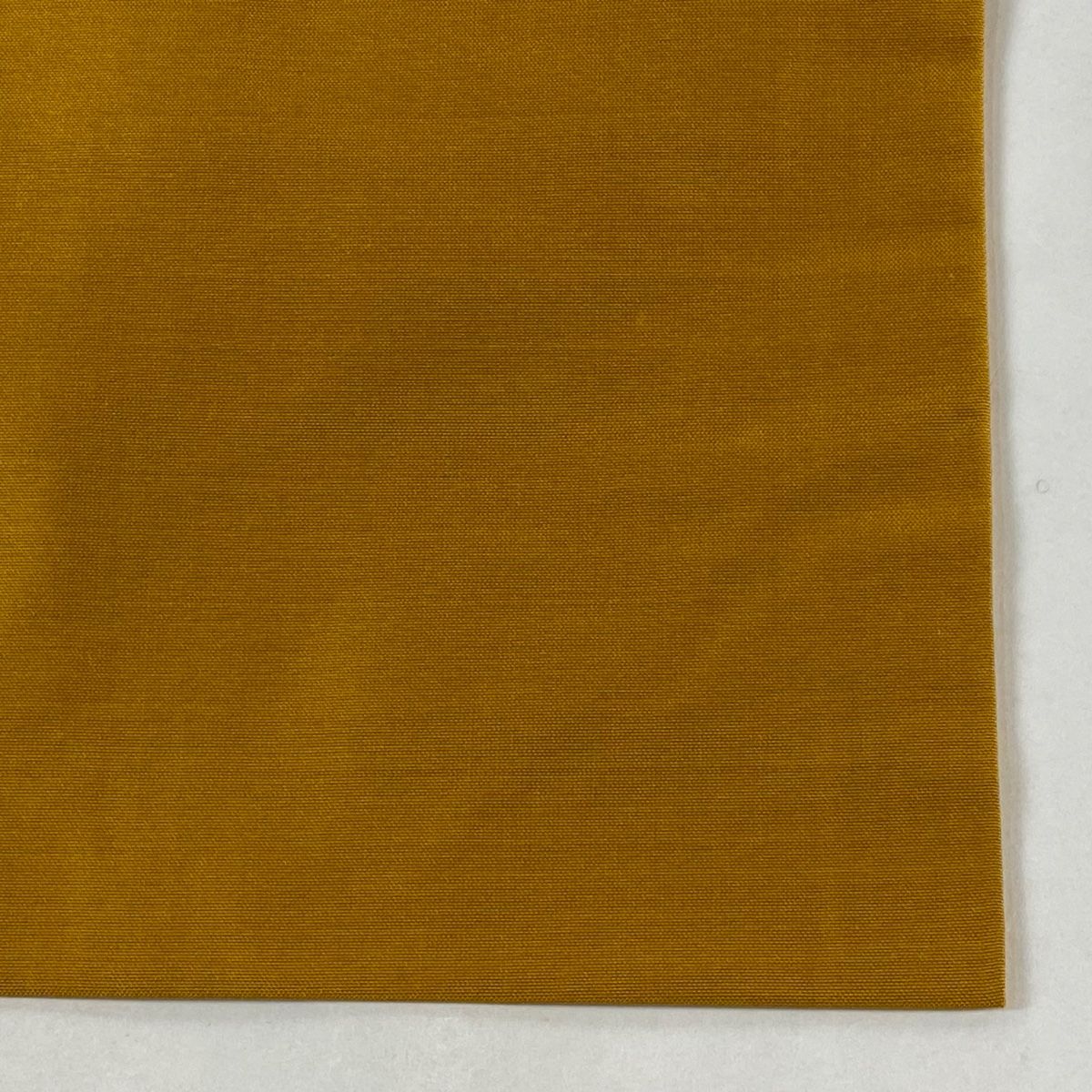 半幅帯 美品 名品 縞 幾何学 山吹茶色 正絹 中古 半幅帯 美品 名品 縞 幾何学模様 山吹茶色 正絹｜中古・古着