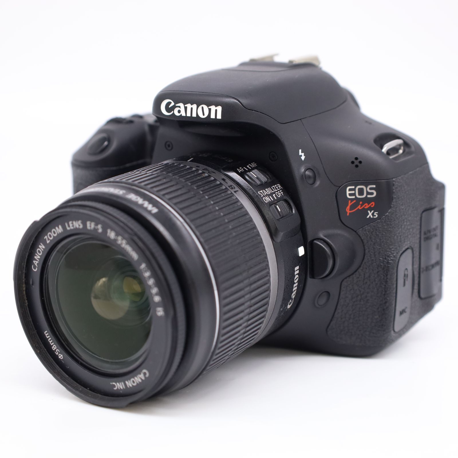 Canon - ＣＡＮＯＮ　ＥＯＳ　ＫＩＳＳ　Ｘ５　１８－５５ＩＳＩＩＫＩＴ Amazon.co.jp: 【整備済み品】 Canon デジタル一眼レフカメラ