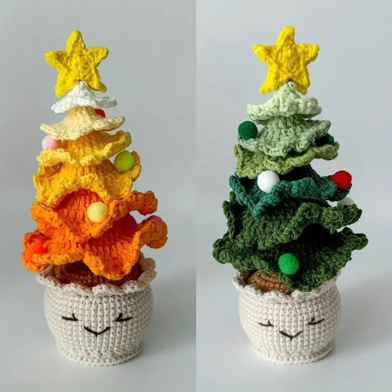 カラフルポンポンのミニクリスマスツリー カラフルポンポンのミニクリスマスツリー 手作り雑貨「ミニクリスマス