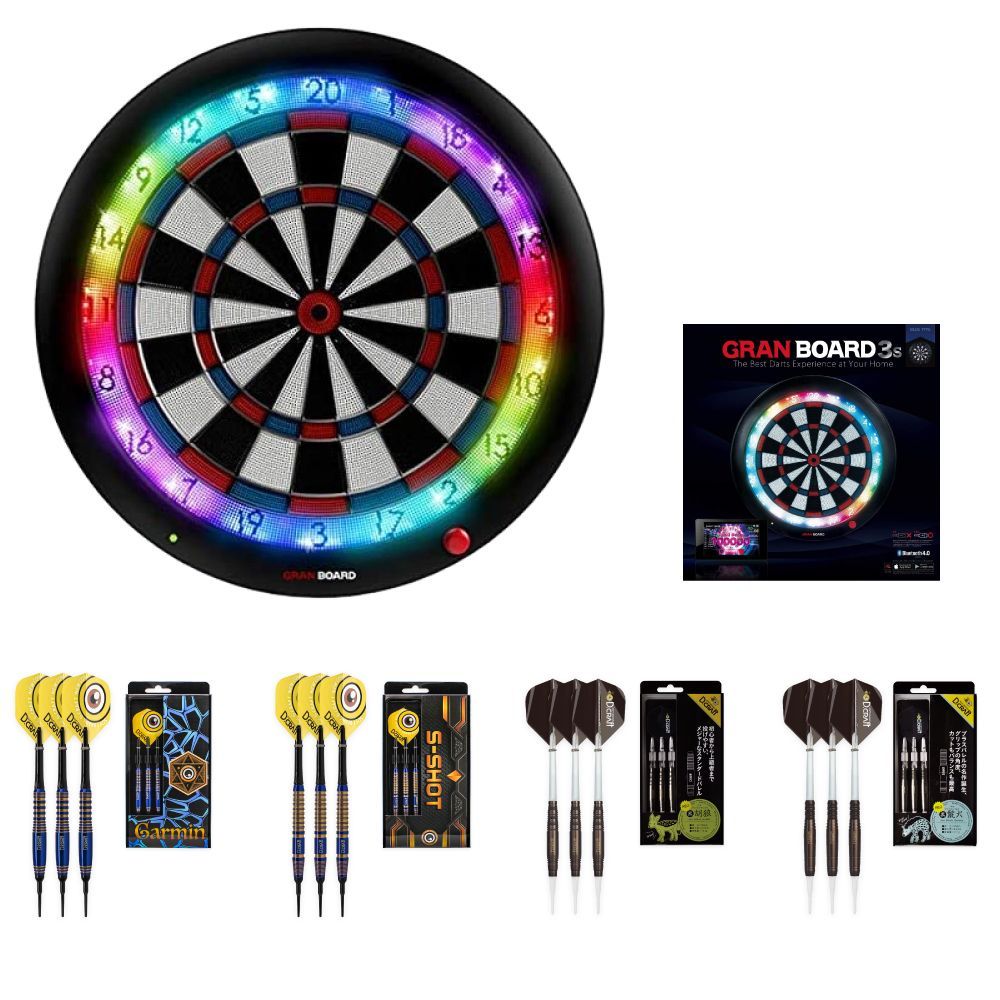 全国送料無料】GRAN BOARD 3S ブルータイプ+D-CRAFT人気ブラスダーツ4
