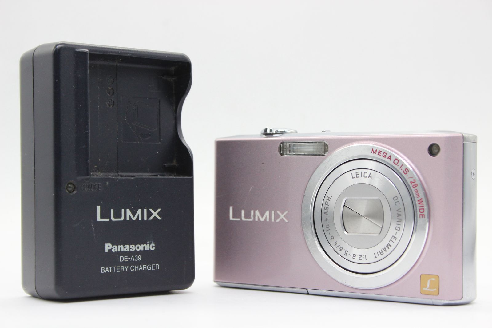 返品保証】 パナソニック Panasonic LUMIX DMC-FX33 ピンク バッテリー