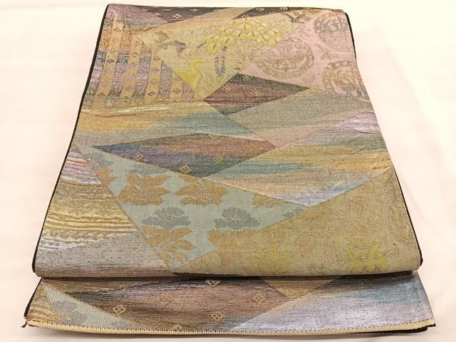 浪平部屋　メルカリ便 平和屋着物◎六通柄袋帯 唐織 鳳凰花文 金糸 正絹 逸品