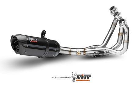 MIVV / ミヴSUONO スリップ オン ブラックステンレススチール for YAMAHA MT 09 (2013 - 2016) | Y.042.L9