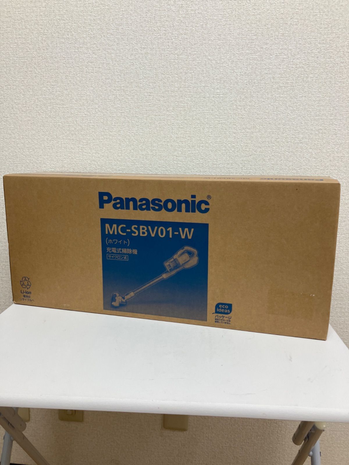 未開封】Panasonic 充電式掃除機 MC-SBV01-W ホワイト - RM☆F611