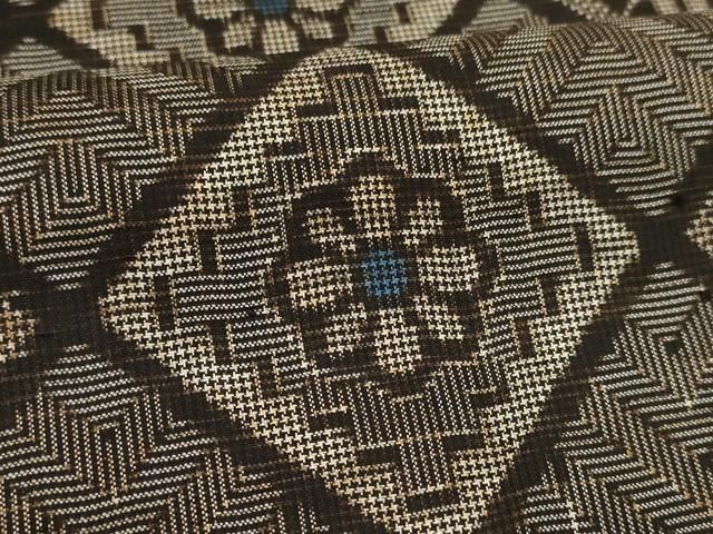 平和屋着物○本場大島紬 龍郷絣 反物 着尺 手織 作田修二作 正絹 逸品