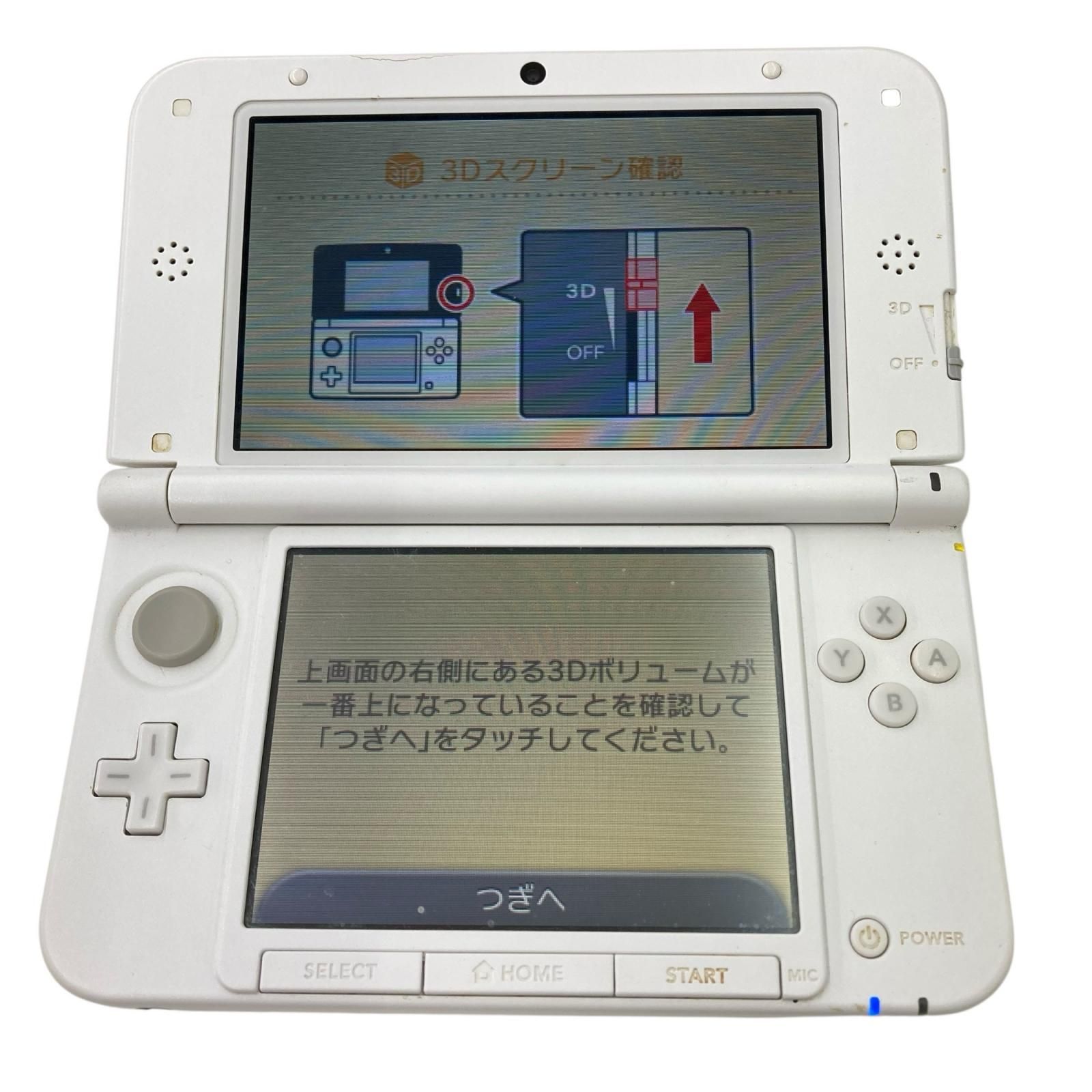 186000 現状品 ニンテンドー3DS LL 本体 ケース付き 動作 済み SPR-001 ホワイト