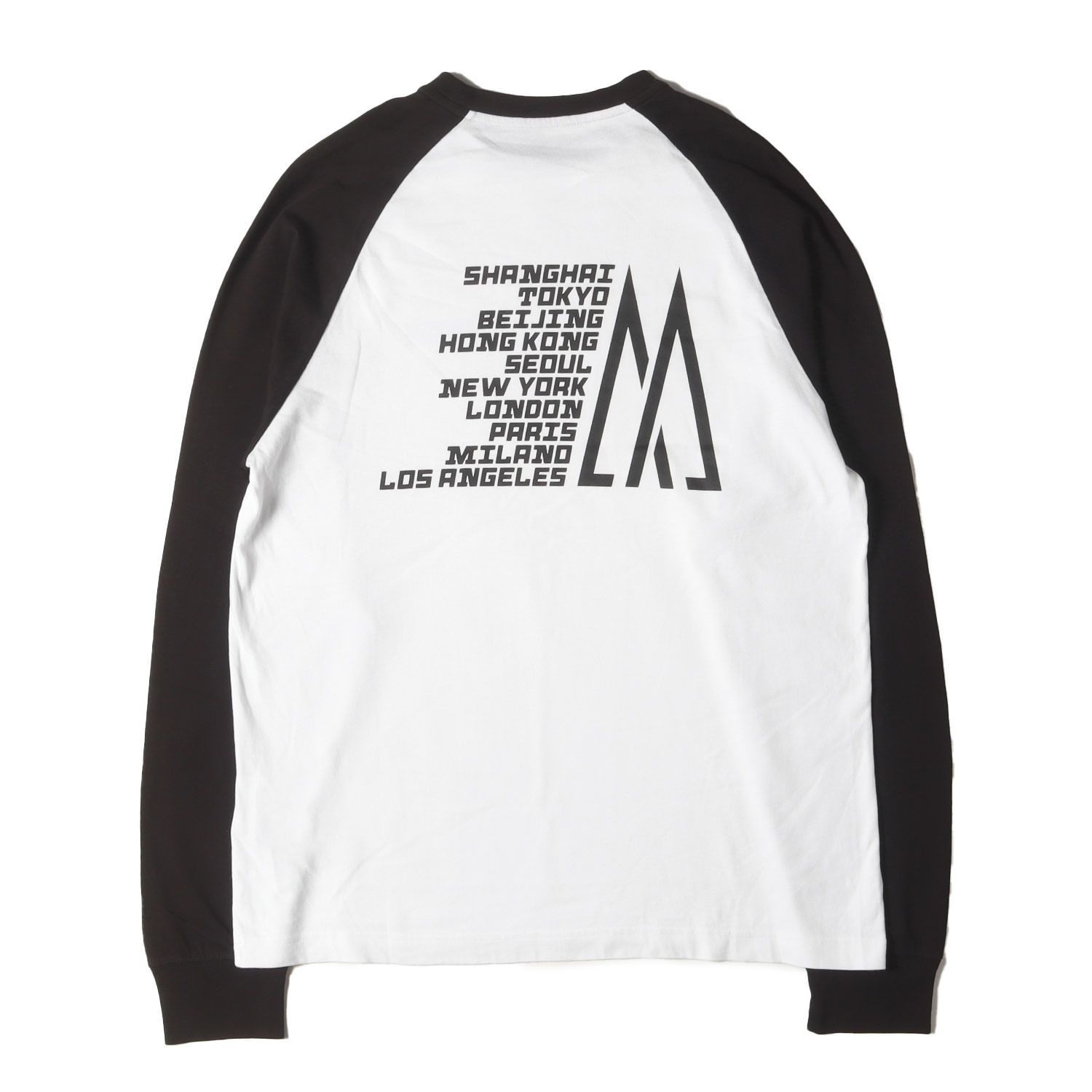 美品】MONCLER モンクレール Tシャツ ホワイト ブラック 白黒 サイズ:M 