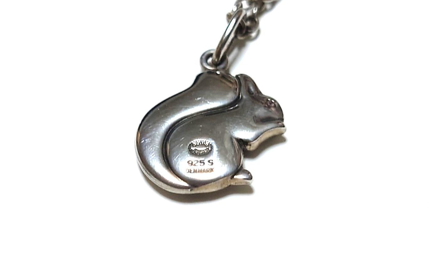 ジョージジェンセン シルバーネックレス リス 箱あり GEORG JENSEN