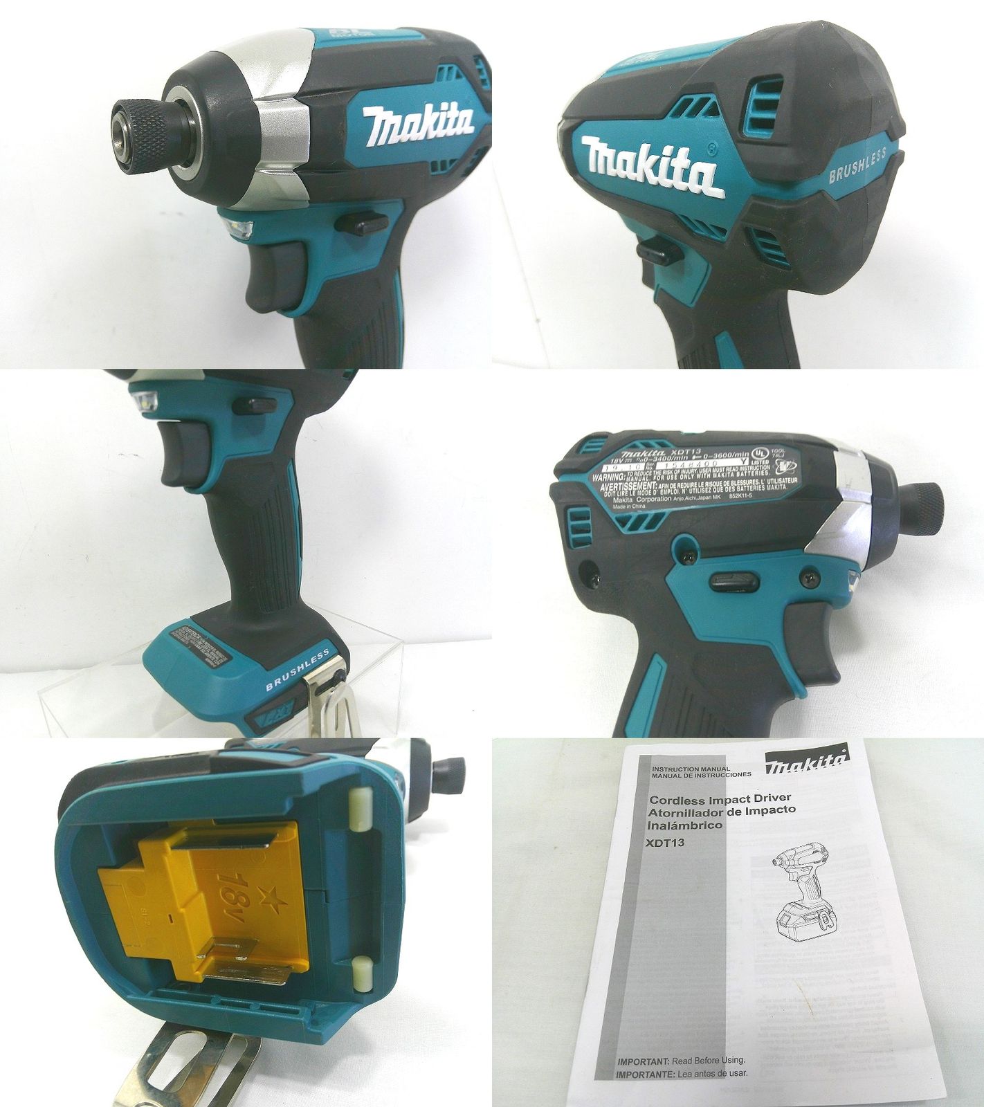Makita - s25g-214kx【中古】makita ﾏｷﾀ　18V　充電式　ｲﾝﾊﾟｸﾄﾄﾞﾗｲﾊﾞ　XDT13　本体と説明書のみ s25g-214kx【中古】makita ﾏｷﾀ 18V 充電式 ｲﾝﾊﾟｸﾄﾄﾞﾗｲﾊﾞ XDT13