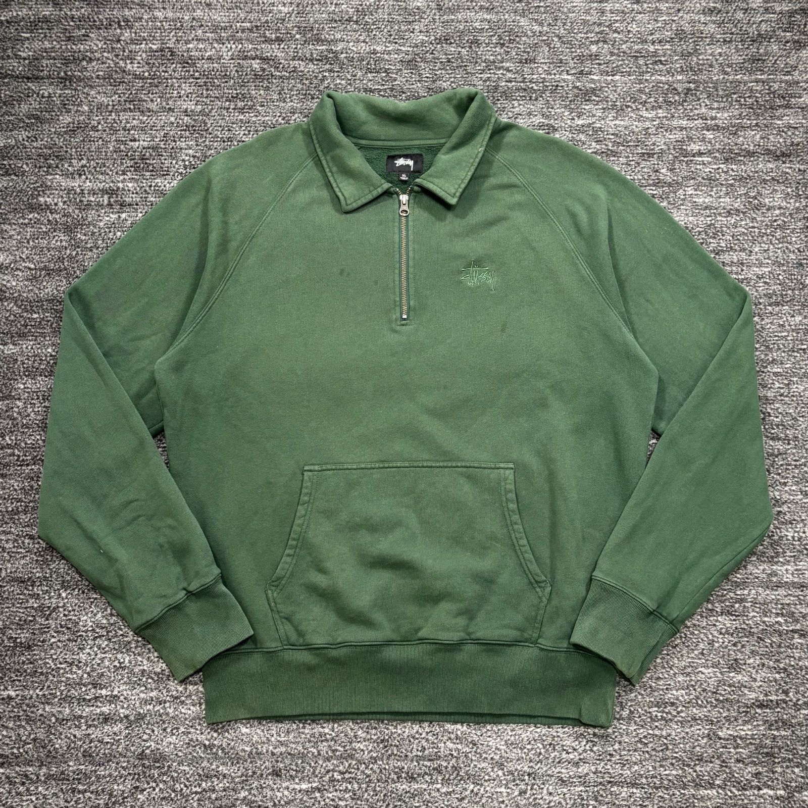 stussy ハーフジップ スウェット Mサイズ 中古・古着通販】stussy (ステューシー) ハーフジップスウェット