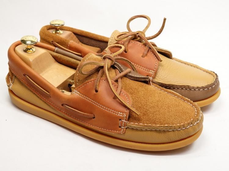 460 1006 程度 エンジニアドガーメンツ モカシン ブラウン カーフ スエード 9