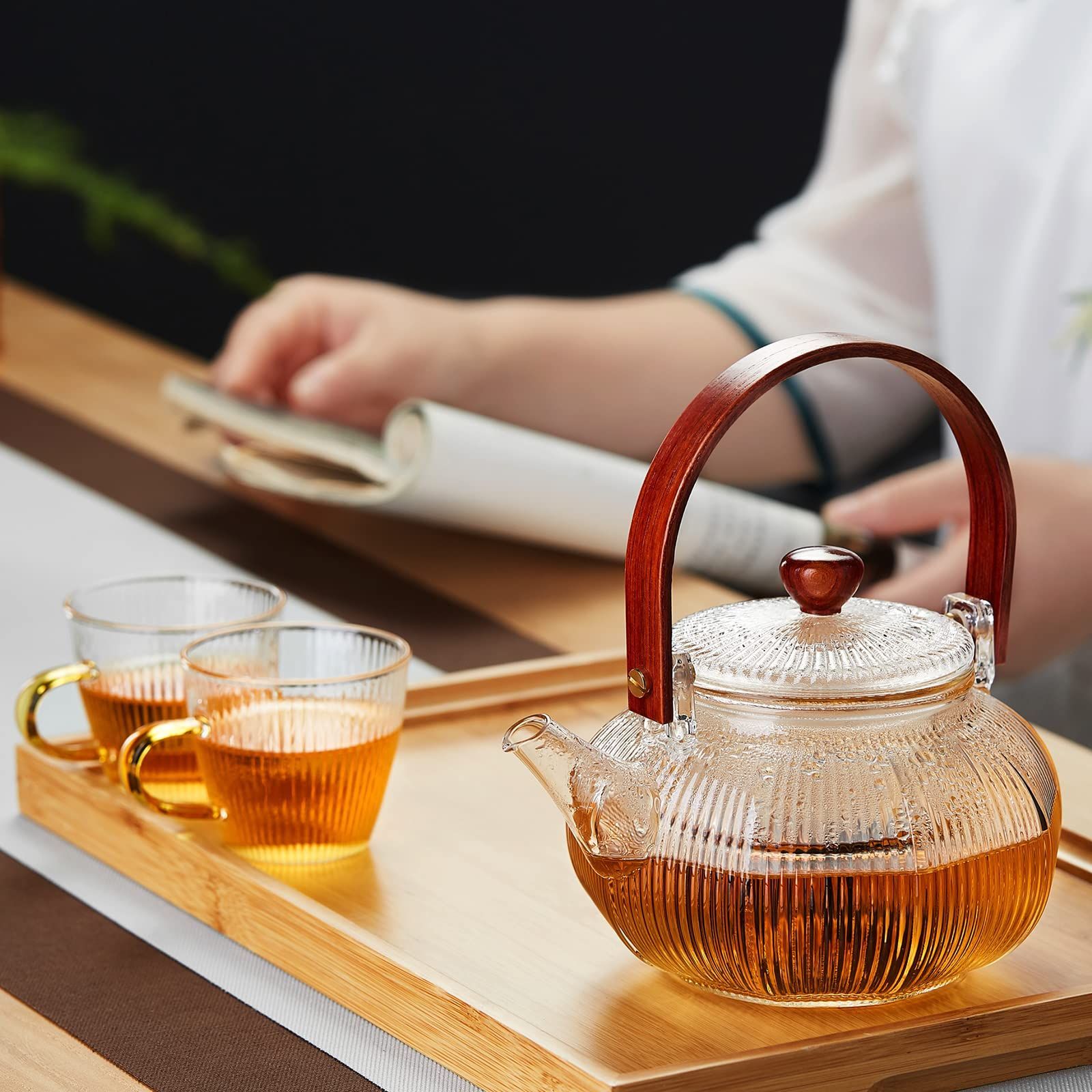 などを ポカロティー 耐熱ガラスティーポットセット 急須 ティーカップ4個 ランタン形 おしゃれ 上手型 紅茶 緑茶 満水容量760ml 父の日 ライフスタイリッシュ したりする などを ポカロティー 耐熱ガラスティーポットセット 急須 ティーカップ4個 ランタン形 おしゃれ 上手型 紅茶 緑茶 満水容量760ml 父の日 ライフスタイリッシュ したりする