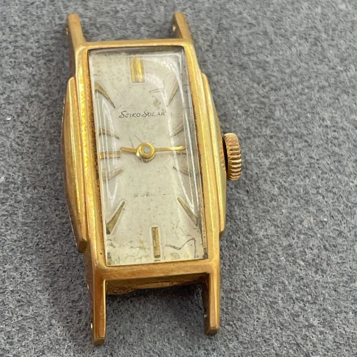 ひ*ん様 SEIKO SOLAR K18 金 手巻き式 腕時計 動作品 ゴールド SEIKO セイコー SOLAR K18 金 時計 腕時計 【公式通販】