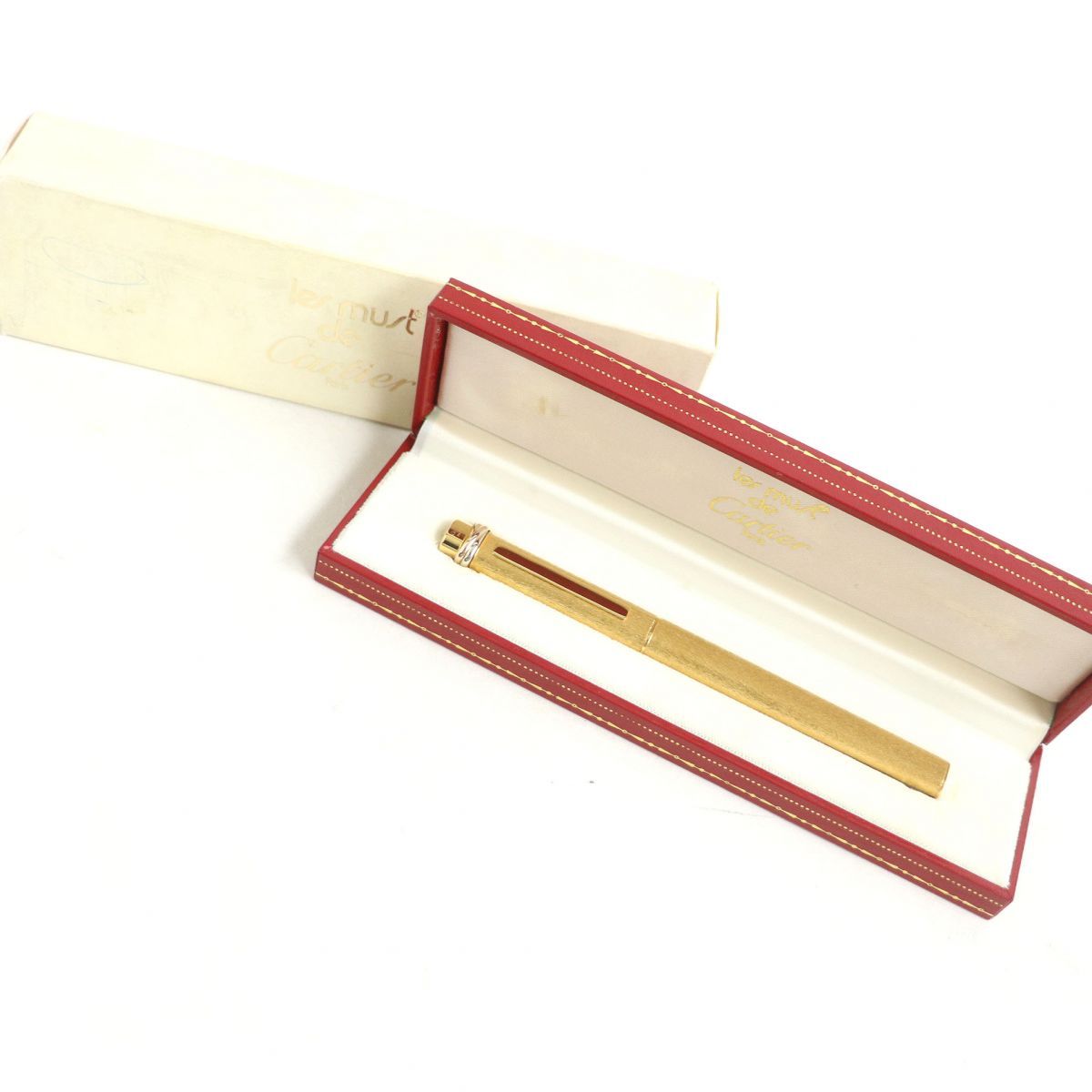 極美品□Cartier/カルティエ ヴィンテージ トリニティ ロゴ入り