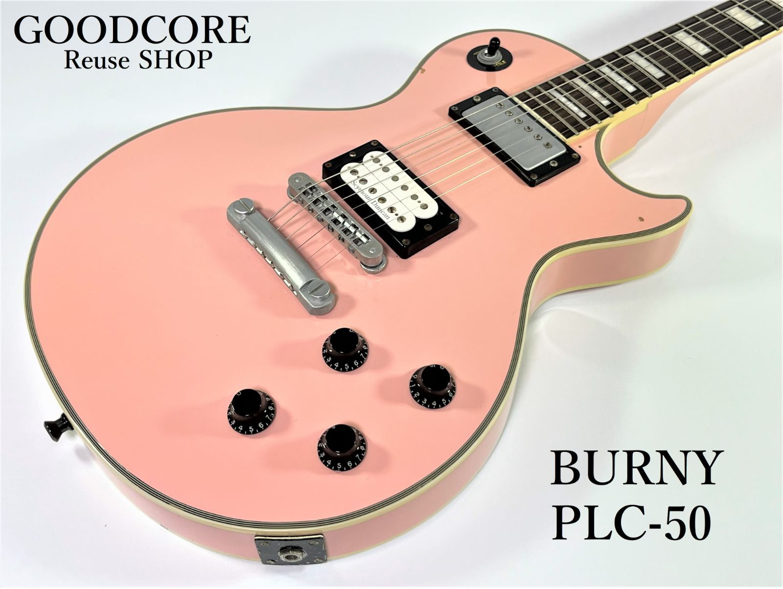 BURNY バーニー PLC-50 Les Paul レスポール カスタム ピンク エレキ