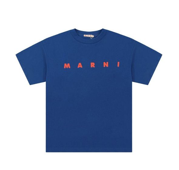 Marni マル二 Tシャツ 春夏 男女兼用 青