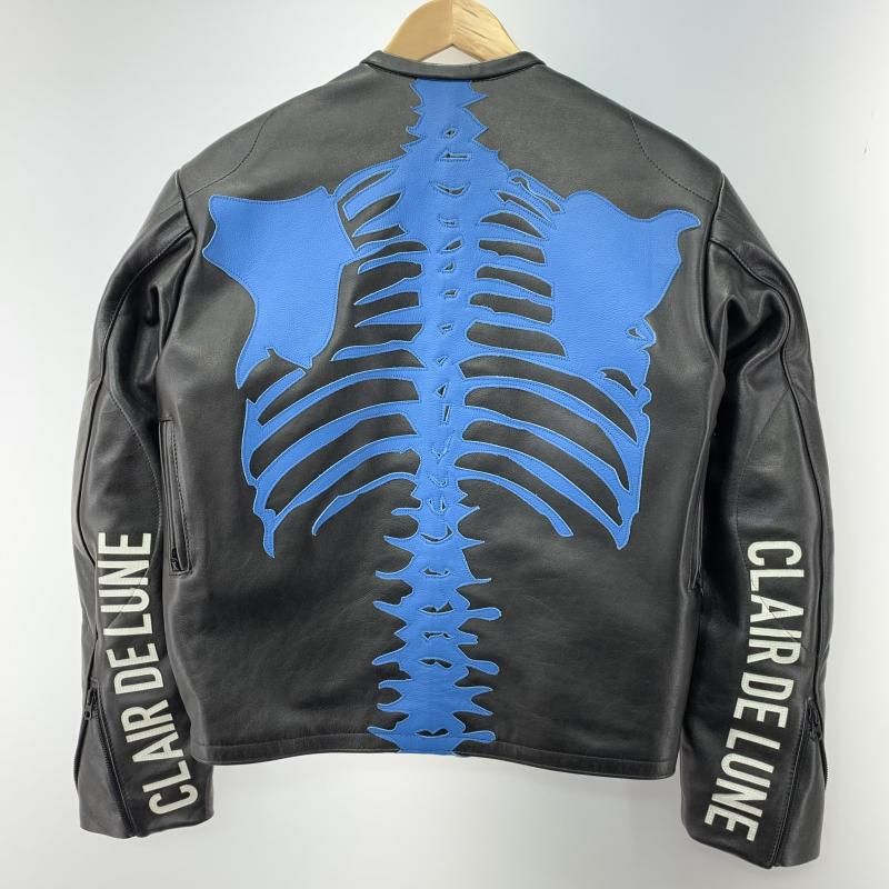 中古】VANSON×CLAIR DE LUNE BONELEATHER JACKET サイズ40 バンソン[19