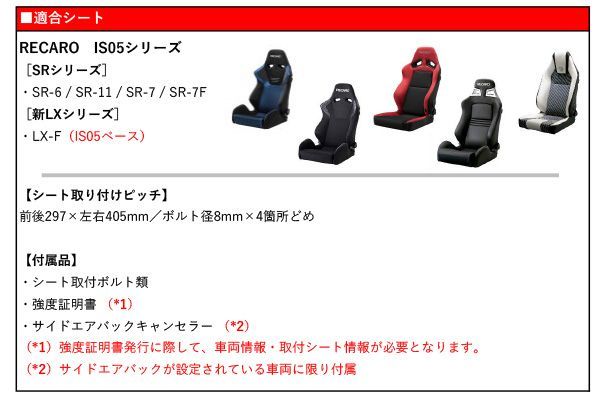 用シートレール 保安基準適合