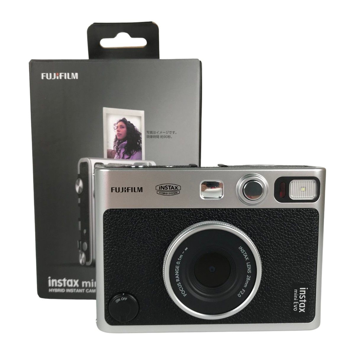 FUJIFILM フジフィルム instax mini evo ハイブリッドインスタントカメラ ブラック