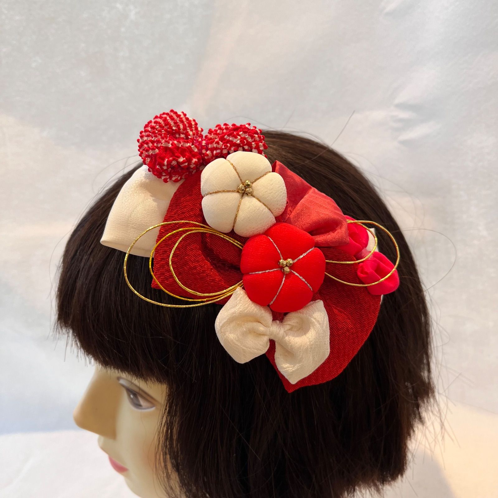 七五三 ヘッドドレス 着物リメイク 一期一会① - メルカリ