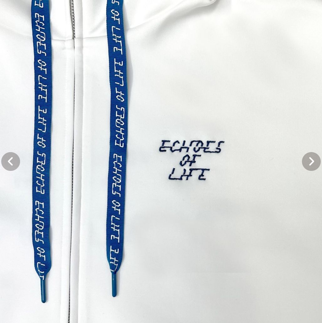羽生結弦ECHOES OF LIFE ジップパーカー ホワイト Sサイズ[新品] Echoes of Life” オフィシャルグッズ通信販売受付中！ 羽生さん