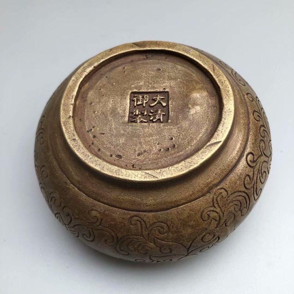 金魚蓮花 筆洗 銅製 水盂 古文房具   装飾品   工芸品 美術品 置物 金魚蓮花 筆洗 銅製 水盂 古文房具 装飾品 工芸品 美術品 置物