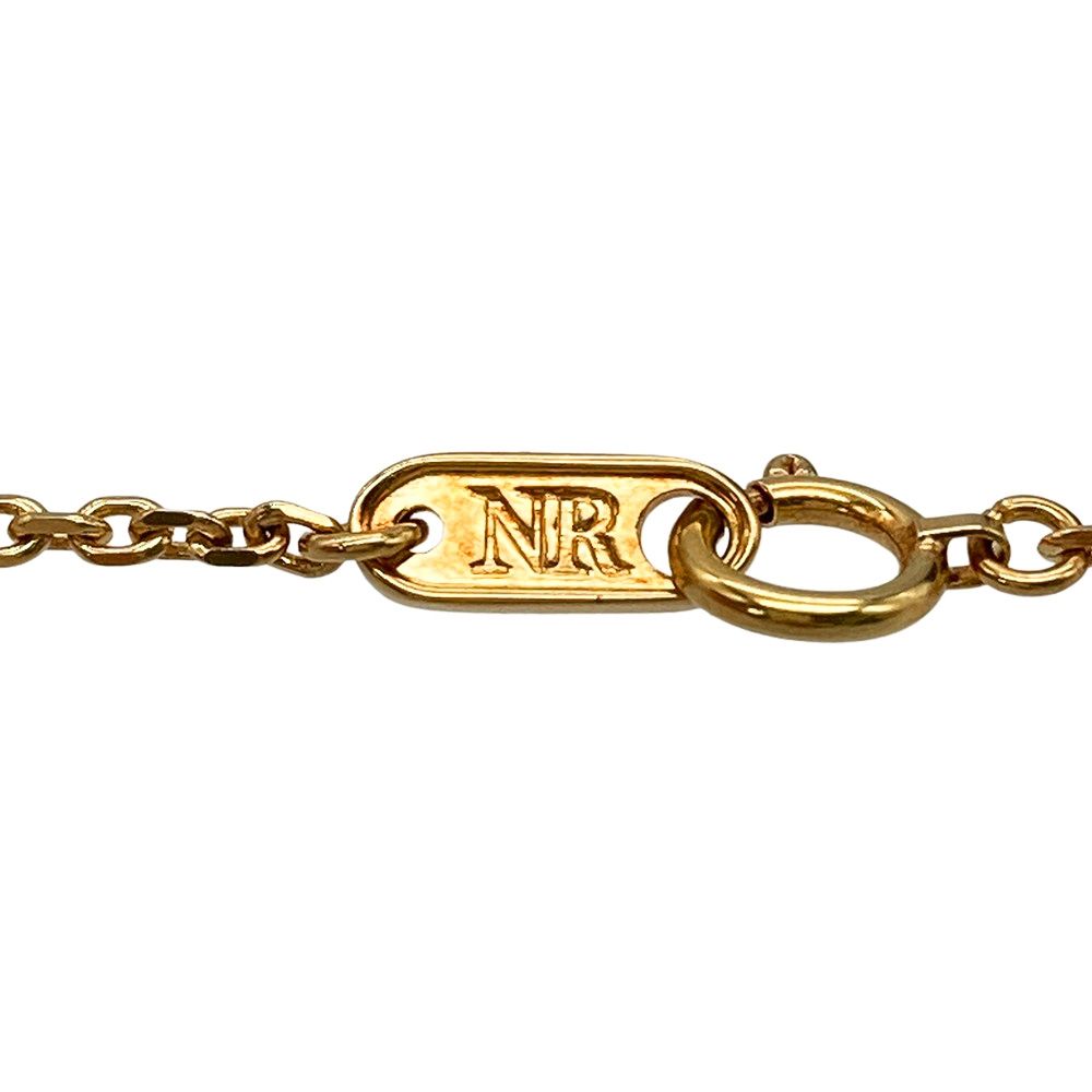 ニナリッチ NINA RICCI ネックレス ダイヤモンド K18YG 5.4g パール