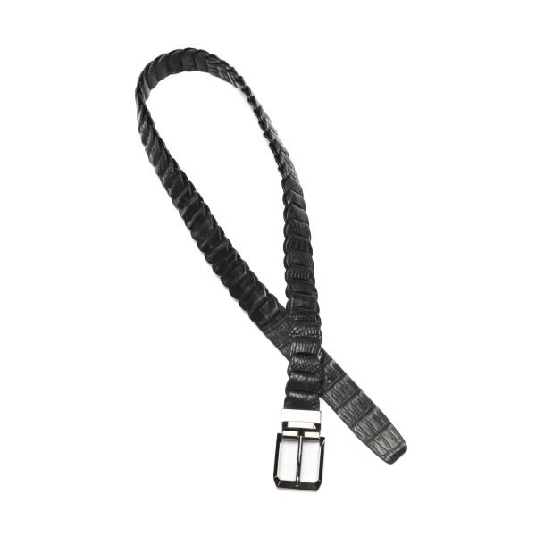 クロコダイル LJ-BG ベルト メタリック CROCODILE ニッケル 35mm