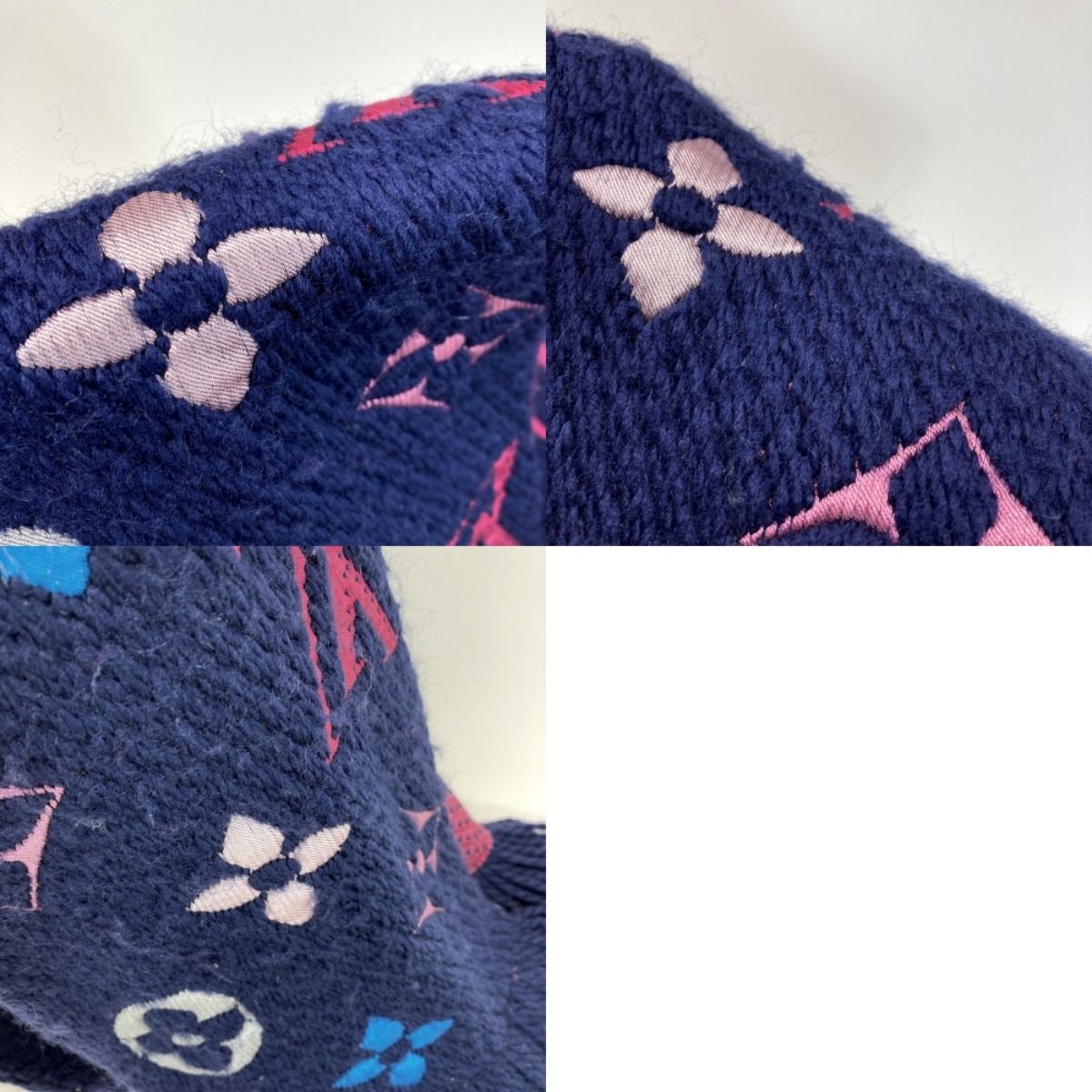 LOUIS VUITTON ルイヴィトン エシャルプ ロゴマニア レインボー