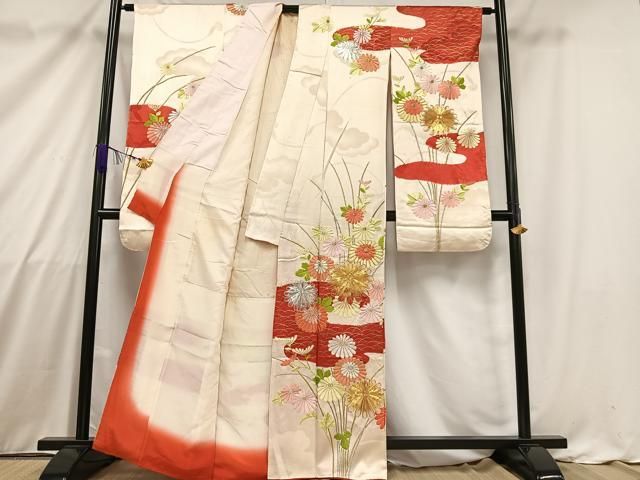 平和屋着物□上質な紬 琉球絣文 正絹 逸品 AAAU5937sw