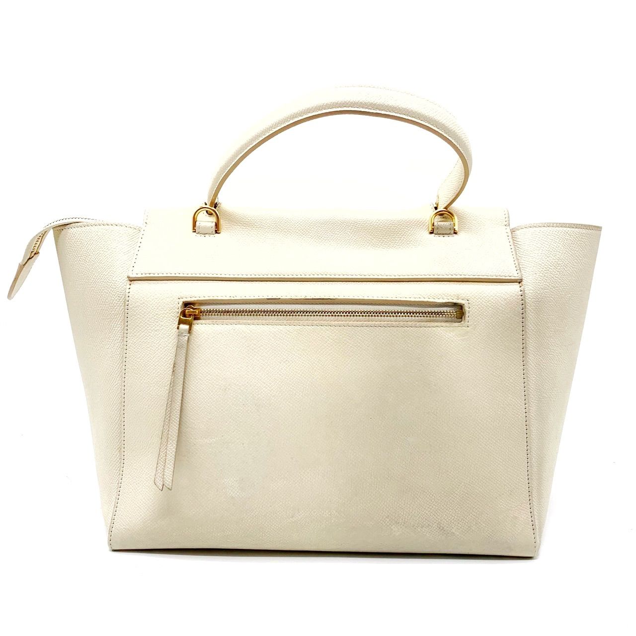 セリーヌ CELINE ゴールド金具 2way ハンドバッグ レディース セリーヌミニボストン 2WAY 白 ゴールド金具 ユニセックス