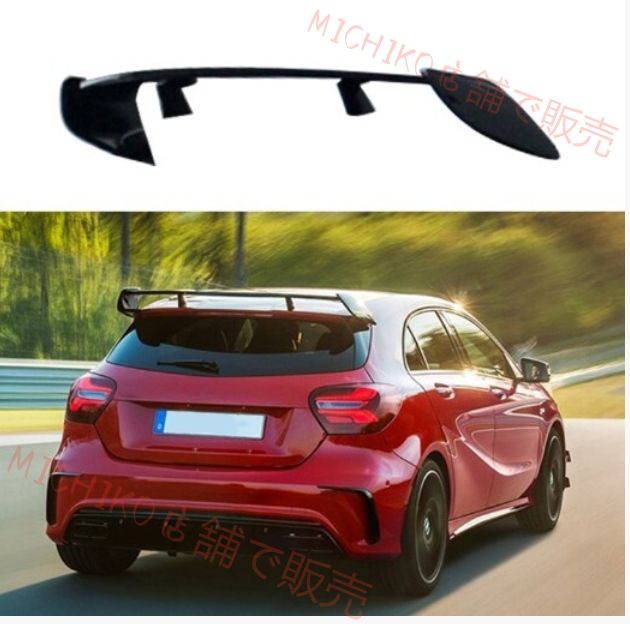 メルセデスベンツ Aクラス W176 A180 A200 A260 AMG 2013-2018リアウイング スポイラー ハッチバック 外装エアログリルガード FFCRYSTALESIA_COM