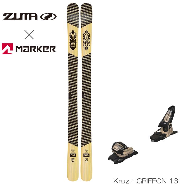 【美品】ZUMA・フリースタイルスキー・ツインチップ・ロッカー・スキー板 ZUMA 162cm フリースタイルスキー PARK ツインチップ