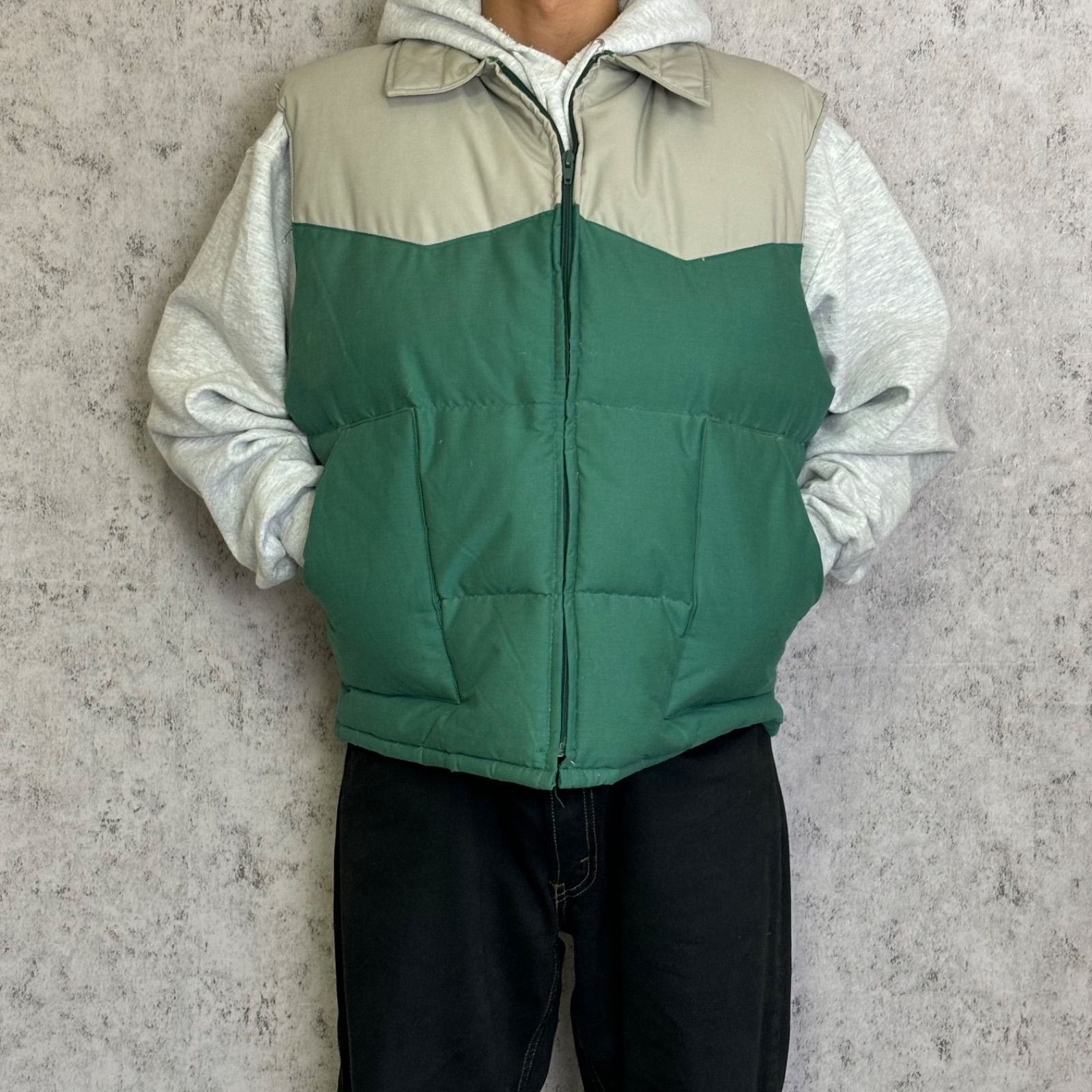 weather watcher down vest XL size 古着 - メルカリ