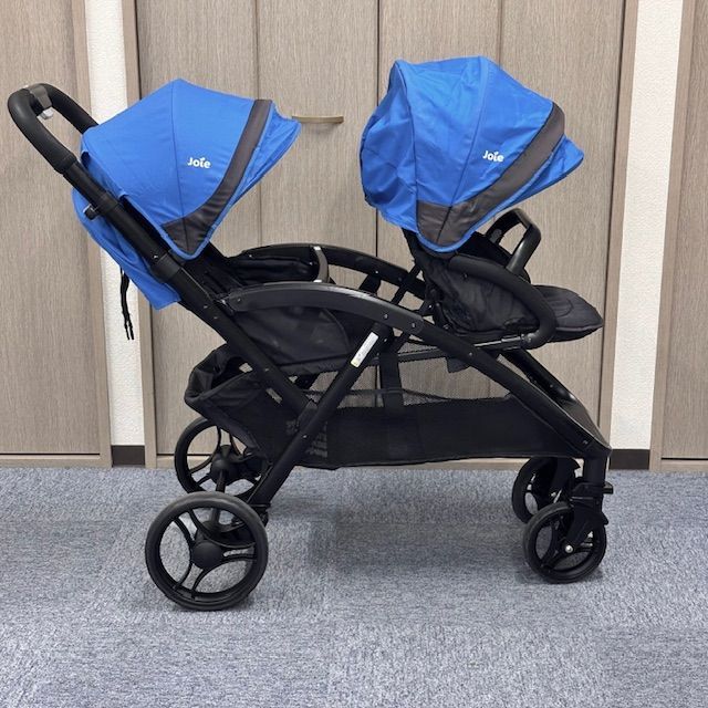 美品　Joie 2人乗り ベビーカー エヴァライトデュオ レインカバー付き 美品 レインカバー付き Joie 2人乗り ベビーカー エヴァライトデュオ