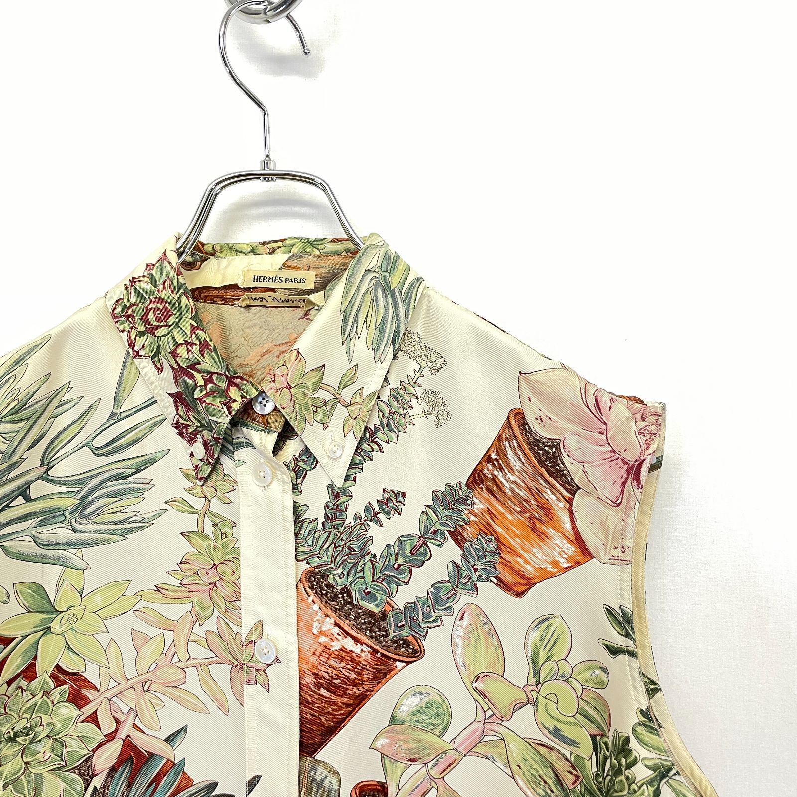 HERMES エルメス マルタン マルジェラ期 シルク シャツ