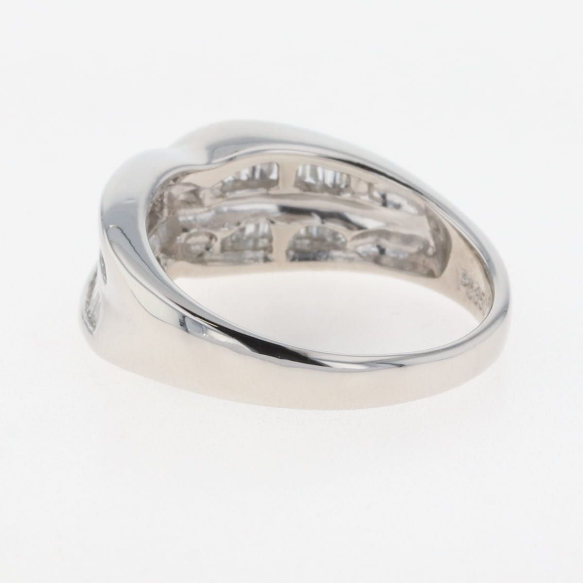 在庫一掃】 メレダイヤ デザインリング プラチナ 指輪 リング 10.5号  