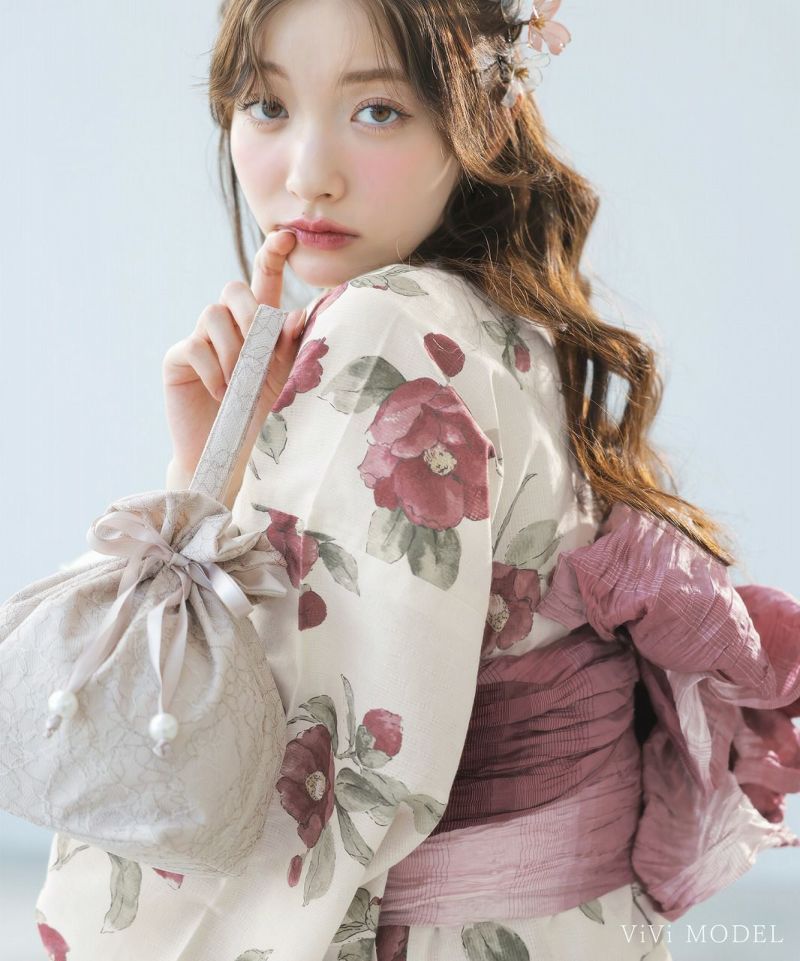 Dita はんなり恋椿 浴衣 はんなり恋椿】Dita ディータ 浴衣 5点セット レディース（ゆかた