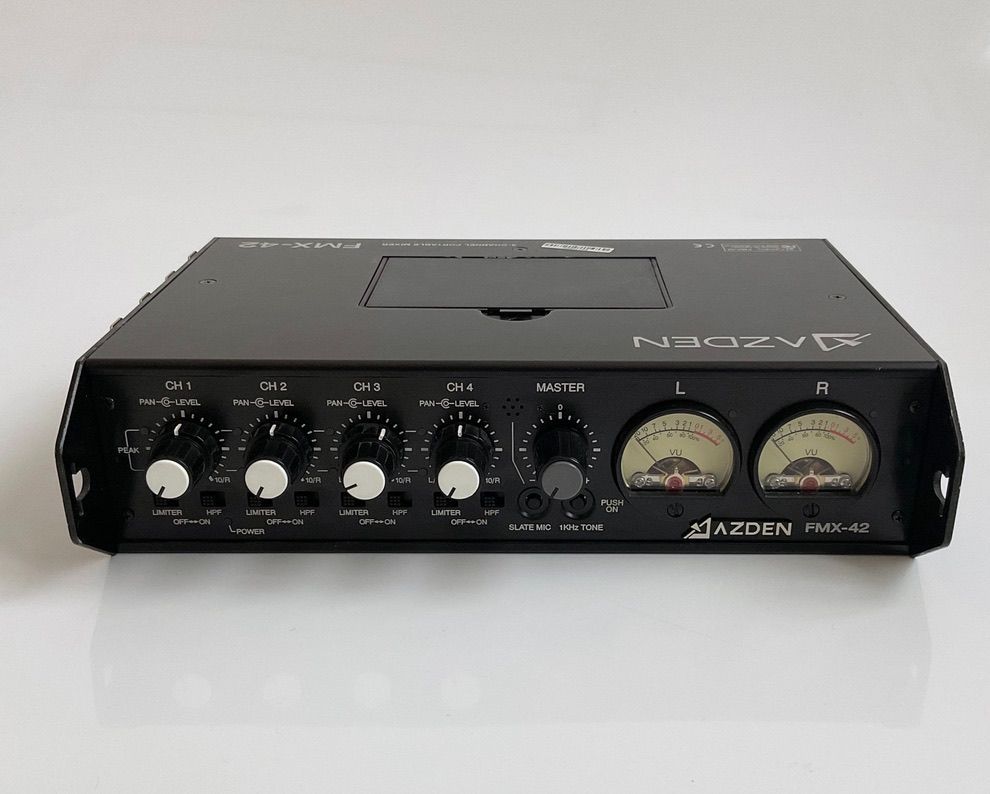 ☆完動品☆ アツデン AZDEN 4チャンネル ポータブルミキサー FMX-42