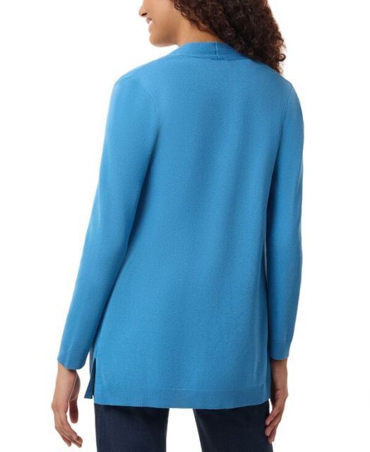 売れ筋商品|||ジョーンズニューヨーク ニット&セーター アウター レディース Women's Petite Sutton Open-Front Cardigan Aqua Mist Petite Cardigans – NY COLLECTION