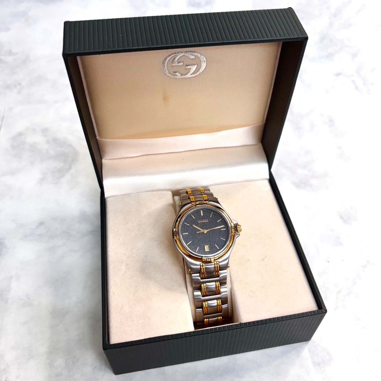 上美品⭐️GUCCI グッチ】 GPコンビモデル 9040M メンズクオーツ