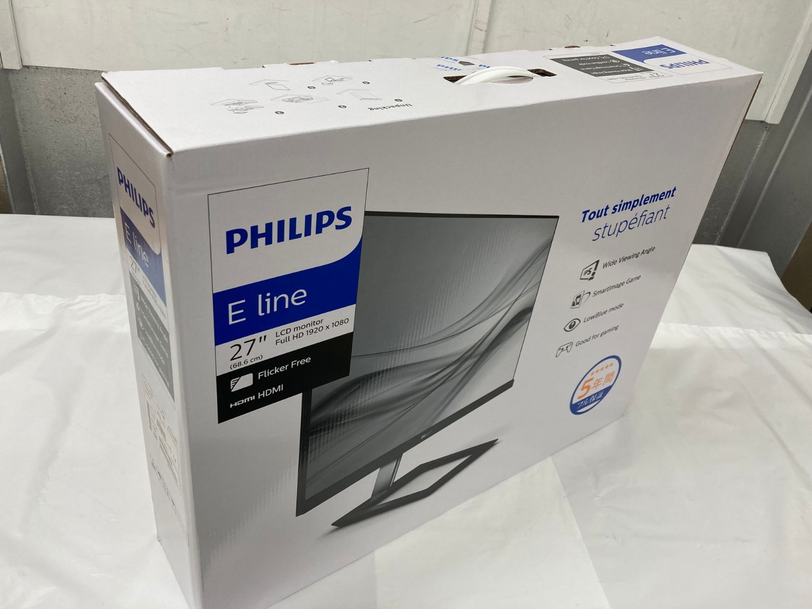 未使用】PHILIPS モニターディスプレイ 271E1D/11 (27インチ/IPS Technology/FHD/HDMI/D-Sub/DVI-D/フレームレス)  - メルカリ