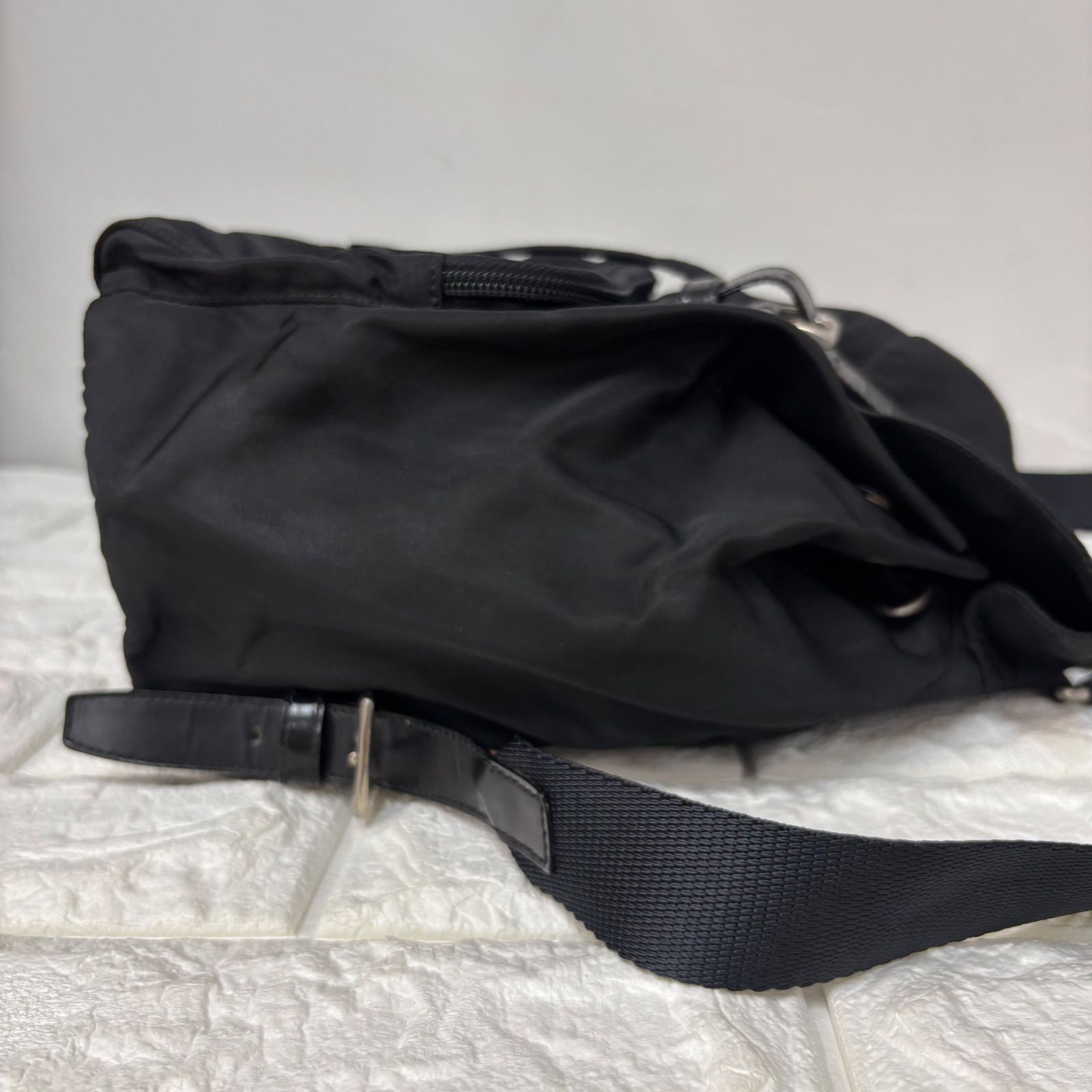 s)PRADA プラダ ミニリュック バックパック ナイロン 三角ロゴ 