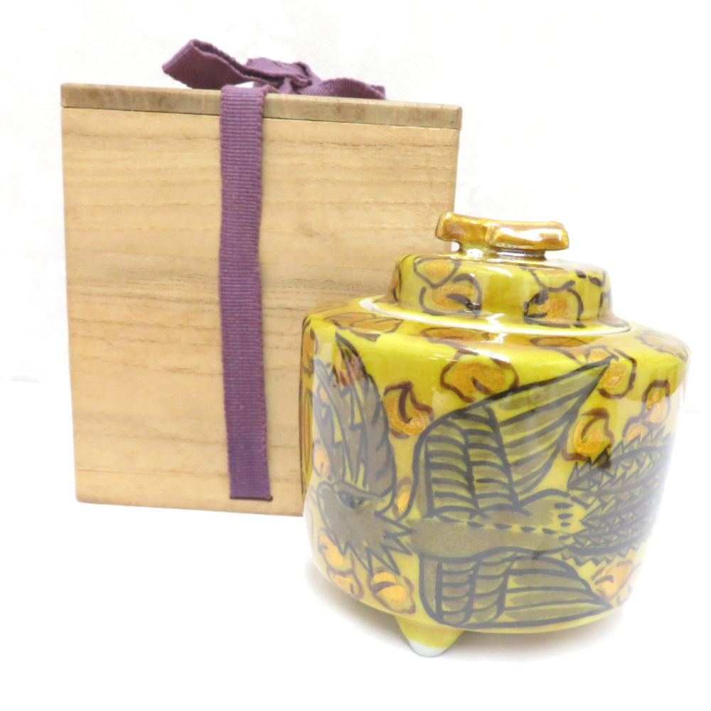 九谷焼 金の香炉 松本佐一 九谷焼 金椿 香炉 – 九谷屋 公式オンライン