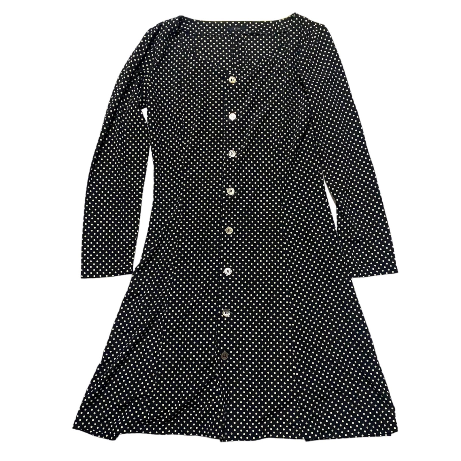 Yohji Yamamoto ヨウジヤマモト　パワーネット　ワンピース　ドット CU/RY GABARDINE DOT HIGHT WAIST PANTS(XS Black): Y's｜THE